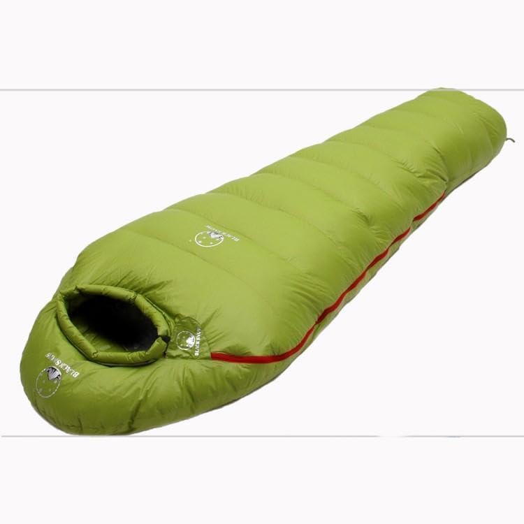 大注目！寝心地最高！ マミー型 寝袋 ダウンシュラフ 400g グリーン